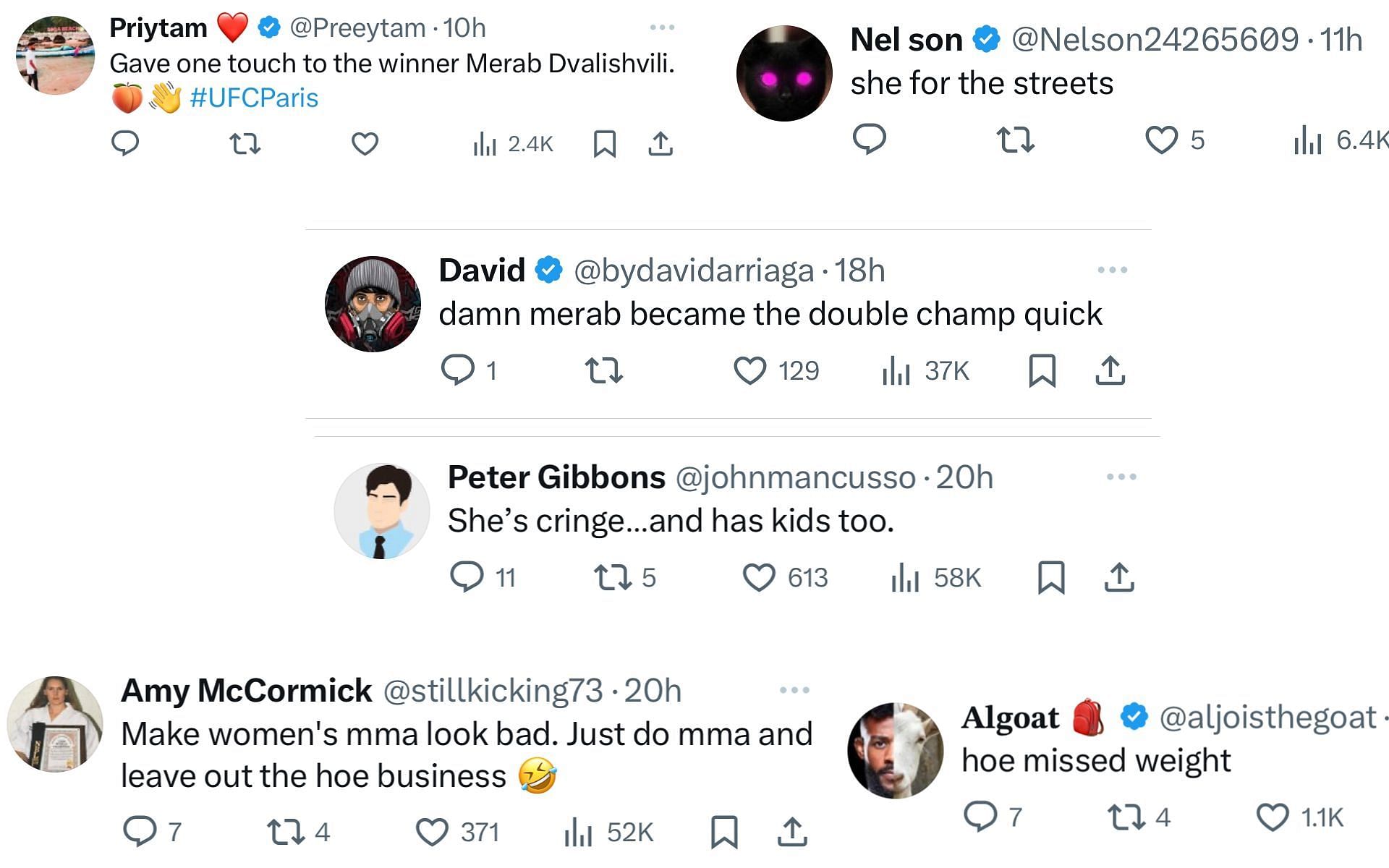 Twitter comments
